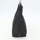 GUCCI GG Canvas Shoulder Bag Black Silver 000 0602 Auth 151659-5