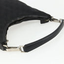 GUCCI GG Canvas Shoulder Bag Black Silver 000 0602 Auth 151659-7