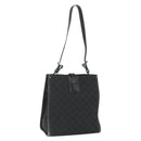 GUCCI GG Canvas Shoulder Bag Black Silver 110292 Auth 151660-1