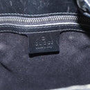 GUCCI GG Canvas Shoulder Bag Black Silver 110292 Auth 151660-17