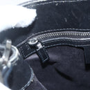 GUCCI GG Canvas Shoulder Bag Black Silver 110292 Auth 151660-18