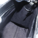 GUCCI GG Canvas Shoulder Bag Black Silver 110292 Auth 151660-19