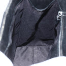 GUCCI GG Canvas Shoulder Bag Black Silver 110292 Auth 151660-20