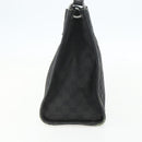 GUCCI GG Canvas Shoulder Bag Black Silver 110292 Auth 151660-3