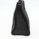 GUCCI GG Canvas Shoulder Bag Black Silver 110292 Auth 151660-4