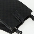 GUCCI GG Canvas Shoulder Bag Black Silver 110292 Auth 151660-6