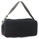 PRADA Sports Shoulder Bag Nylon Black Silver Auth 151661-1