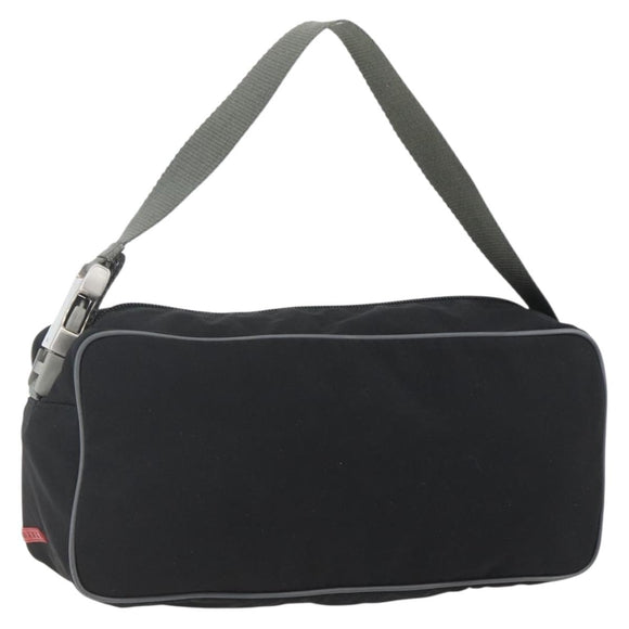 PRADA Sports Shoulder Bag Nylon Black Silver Auth 151661