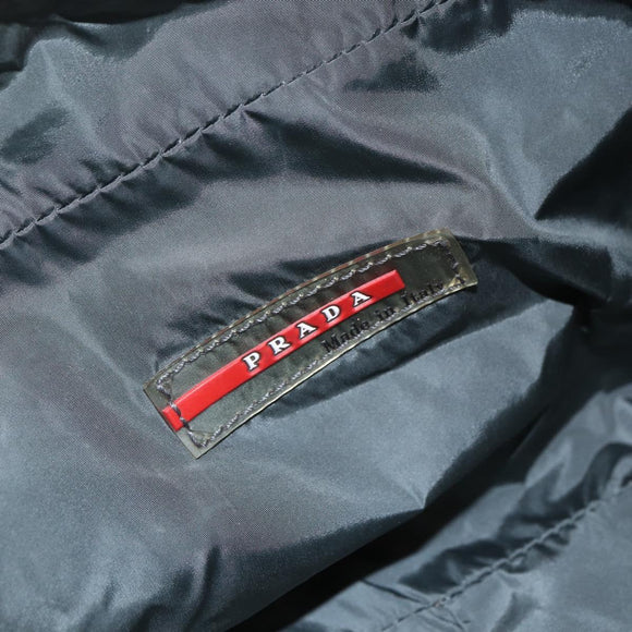 PRADA Sports Shoulder Bag Nylon Black Silver Auth 151661