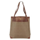 GUCCI Micro GG Supreme Tote Bag PVC Leather Beige Gold 002 115 0135 Auth 151663-13