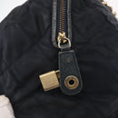 PRADA Shoulder Bag Nylon Navy Gold Auth 151665-9