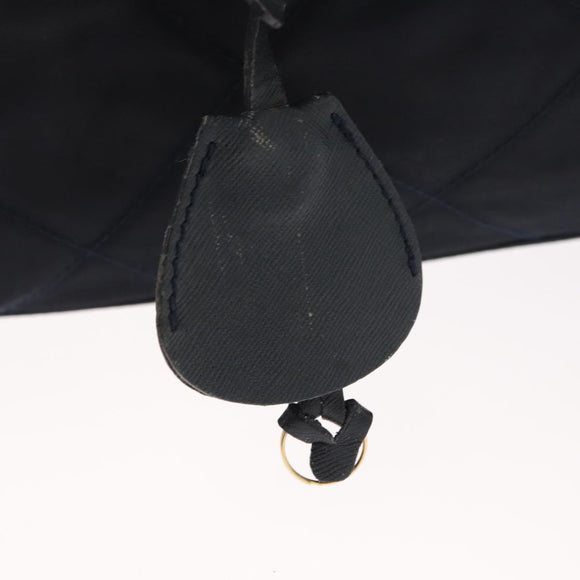 PRADA Shoulder Bag Nylon Navy Gold Auth 151665