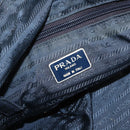 PRADA Shoulder Bag Nylon Navy Gold Auth 151665-19