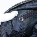 PRADA Shoulder Bag Nylon Navy Gold Auth 151665-22