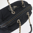 PRADA Shoulder Bag Nylon Navy Gold Auth 151665-6