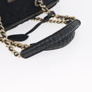 PRADA Shoulder Bag Nylon Navy Gold Auth 151665-7