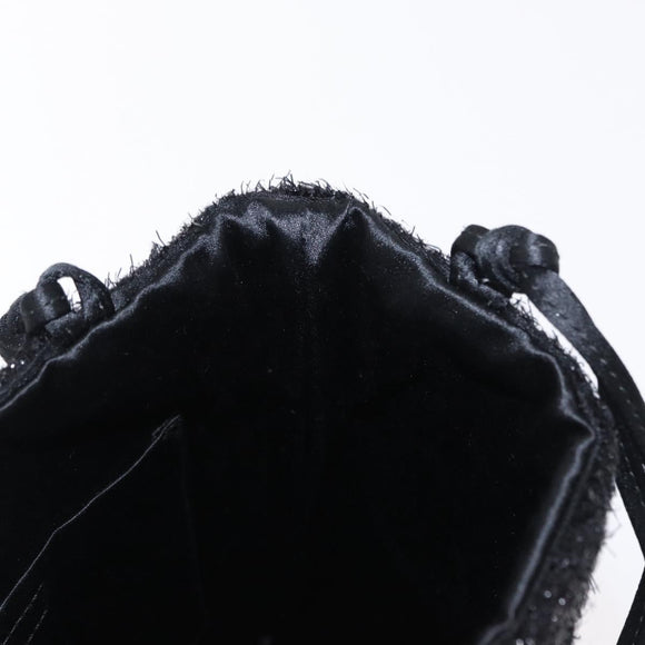 PRADA Hand Bag Nylon Black Auth 151666