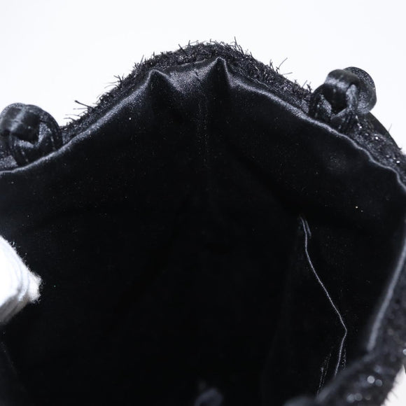 PRADA Hand Bag Nylon Black Auth 151666