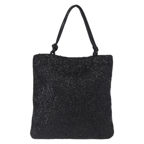 PRADA Hand Bag Nylon Black Auth 151666