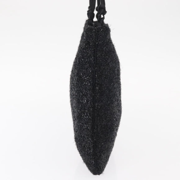 PRADA Hand Bag Nylon Black Auth 151666