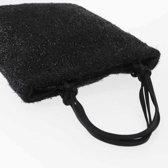 PRADA Hand Bag Nylon Black Auth 151666