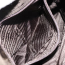 PRADA Tote Bag Nylon Khaki Silver Auth 151667-22
