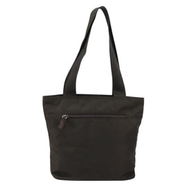 PRADA Tote Bag Nylon Khaki Silver Auth 151667 - 0