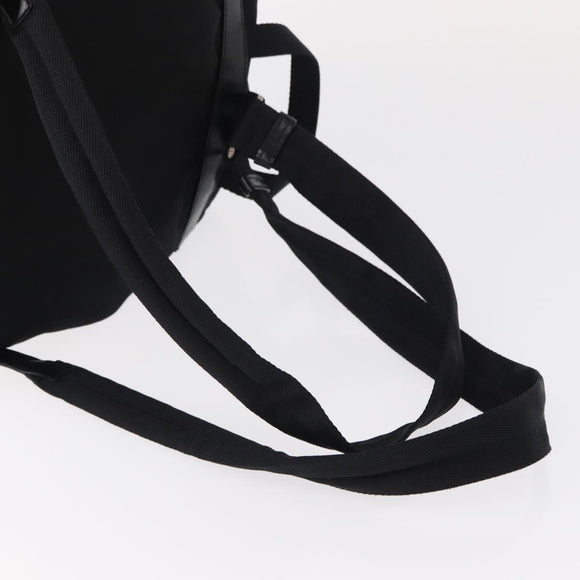 PRADA Backpack Nylon Black Silver Auth 151668