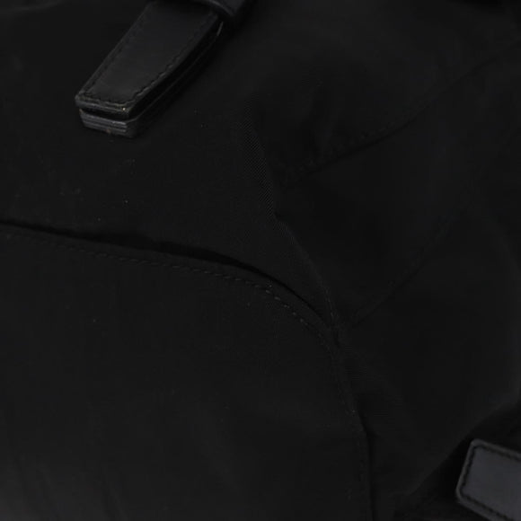 PRADA Backpack Nylon Black Silver Auth 151668