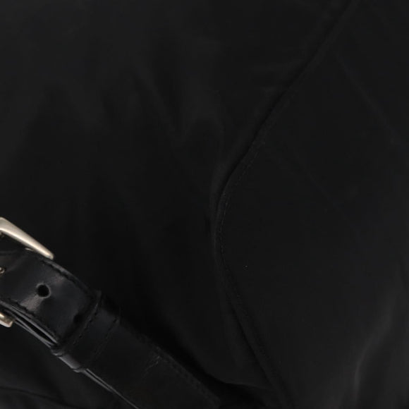 PRADA Backpack Nylon Black Silver Auth 151668