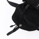PRADA Backpack Nylon Black Silver Auth 151668-22