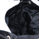 PRADA Backpack Nylon Black Silver Auth 151668-25