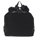 PRADA Backpack Nylon Black Silver Auth 151668-2