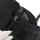 PRADA Backpack Nylon Black Silver Auth 151668-7