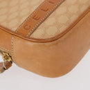 CELINE Macadam Canvas Hand Bag PVC Beige Gold Auth 151669-9