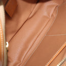 CELINE Macadam Canvas Hand Bag PVC Beige Gold Auth 151669-11