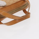 CELINE Macadam Canvas Hand Bag PVC Beige Gold Auth 151669-7