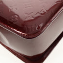 LOUIS VUITTON Monogram Vernis Romaine Hand Bag Rouge Favist M91393 Auth 151670AV-15