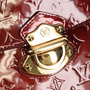 LOUIS VUITTON Monogram Vernis Romaine Hand Bag Rouge Favist M91393 Auth 151670V-17