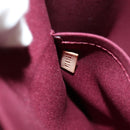 LOUIS VUITTON Monogram Vernis Romaine Hand Bag Rouge Favist M91393 Auth 151670V-11