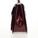 LOUIS VUITTON Monogram Vernis Romaine Hand Bag Rouge Favist M91393 Auth 151670V-3
