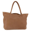 LOEWE Anagram Tote Bag Leather Brown Gold Auth 151671-1