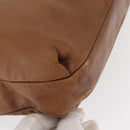 LOEWE Anagram Tote Bag Leather Brown Gold Auth 151671-10