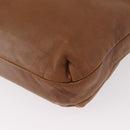 LOEWE Anagram Tote Bag Leather Brown Gold Auth 151671-13