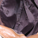 LOEWE Anagram Tote Bag Leather Brown Gold Auth 151671-16