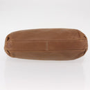 LOEWE Anagram Tote Bag Leather Brown Gold Auth 151671-9