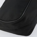 PRADA Shoulder Bag Nylon Black Silver Auth 151673-13