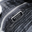 PRADA Shoulder Bag Nylon Black Silver Auth 151673-17