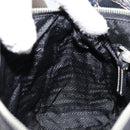 PRADA Shoulder Bag Nylon Black Silver Auth 151673-20