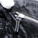 PRADA Shoulder Bag Nylon Black Silver Auth 151673-21